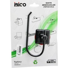 Siyah   Metal   Açık Wc  Kağıtlık  Yapışkanlı Montaj  BNY-708 (4887)