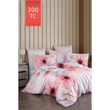 Varol Royal Saten 300TC Nevresim Takımı (Çift Nevresimli) Family Size  - Casilda