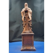 Konfüçyüs Heykel Biblo – Büyük Boy Çinli Filozof Konfüçyüs Ev ve Ofis Hediyelik Aksesuar (35 Cm)