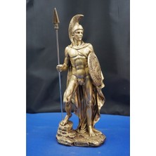 Antik Yunan Mitolojisi Ares Heykel Biblo –savaş Tanrısının Gücünü Yansıtan Dekoratif Aksesuar(32 Cm)