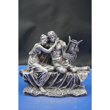 Antik Yunan Mitolojisi Paris ve Helen Heykel Biblo – Dekoratif Hediyelik Aksesuar (17 Cm)