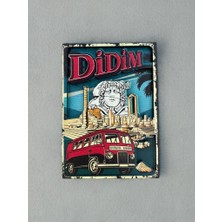 Didim Temalı 3D Eskitme Ahşap Magnet Buzdolabı Süsü