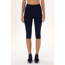 U.S. Polo Assn. Kadın Lacivert Yüksek Bel Capri Spor Tayt 50284265-VR033
