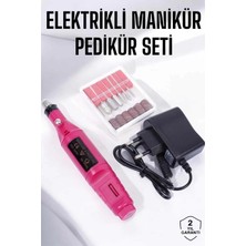 Elektrikli Manikür Pedikür Törpü Seti Protez Tırnak Nasır Temizleyici