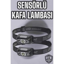 Kafa Lambası Kamp Lambası LED Işık Şarjlı Ayarlanabilir