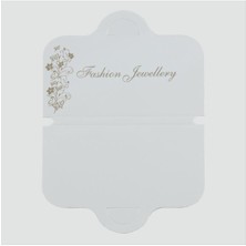 Sepetim Lüx Kolye Kartı-Beyaz