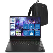 Hp Omen W16-AM0017NT Intel Core 7 240H 96GB Ddr5 1tb SSD Freedos RTX5060 8gb Gddr7 16 Inc Wuxga (1920 x 1200) IPS 165HZ 3ms 400NITS 100% Srgb Gaming Laptop WBQ1Z0EAF52 + Zetta Çanta