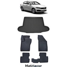 Fiat Egea Sedan 2025 Model 5d Premium Ekstra Havuzlu Paspas ve Bagaj Havuzu Set