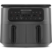 Gençleştirici 8l Çok Fonksiyonlu Fritöz ve Tandır Seti, Gri Renk