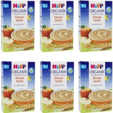 Hipp Organik Iyi Geceler Elmalı Sütlü 4 Ay Kaşık Maması 250 gr 6 Adet