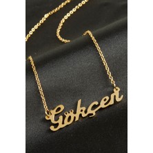 Sepetim Gökçen Isimli Kolye -Sarı