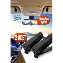 Bx Araç Gözlük Tutucu Güneşliğe Uygun Mini 2 Adet