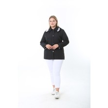 Kapitone Mont, Büyük Beden Mont, Baharlık, Büyük Beden Ceket, Kapüşonlu, Suya Dayanıklı Mont