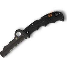 Spyderco Assist Black Lightweight Black Blade Combinationedge Çakı