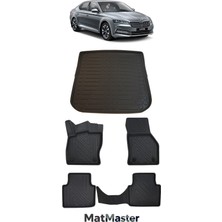 Skoda Superb 2021 Model 5d Premium Ekstra Havuzlu Paspas ve Bagaj Havuzu Set