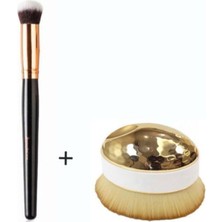 Oval Yapılı Kapatıcı ve Fondöten Fırçası, Yüz ve Vücut Kullanımı