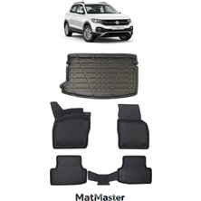 Volkswagen T-Cross 2021 Model 5d Premium Ekstra Havuzlu Paspas ve Bagaj Havuzu Set