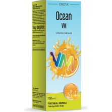 Ocean Vitamin Mineral Vm Şurup Portakal Konsantreli 150 ml
