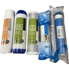 Vela Aquaturk Açık Kasa Ters Osmoz Evsel Arıtma Orjinal Filtre Seti Nsf Belgeli