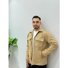 Erkek Yeni Sezon Regular Ithal Süet Kumaş Içi Şardonlu Fermuarlı Ceket Yumuşak Dokulu Regular
