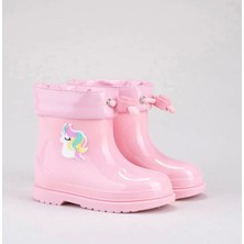Igor Bimbi Unicornio Kız Çocuk Pembe Bot Su Geçirmez Suni Deri Slip-on Kaymaz Taban