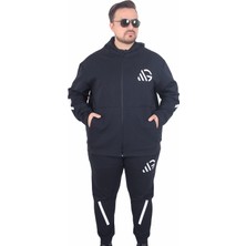 Starbattal Büyük Beden Double Face Eşofman Takım M.g TK25611 Lacıvert