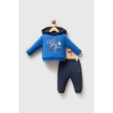 U.s. Polo Assn Erkek Bebek 2 Li Takım Cobalt Mavi