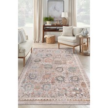 Dekozer Retrova Halı Koleksiyonu | Vintage Eskitme Desenli, 6 mm Ince Form, Tozumaz ve Kolay Temizlik