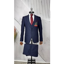 Dupont Slim Fit Yelekli Takım Elbise