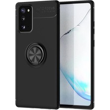 Samsung Galaxy Note 20 Kılıf Range Yüzüklü Silikon - Siyah - BRF14737-9893