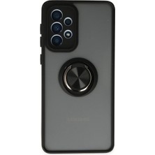 Samsung Galaxy A33 5g Kılıf Montreal Yüzüklü Silikon Kapak - Siyah - BRF11099-2900