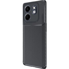 Infinix Smart 9 Kılıf Auto Focus Karbon Kapak - Siyah - BRF18789-3814