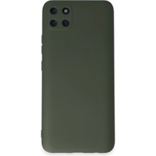 Realme C11 Kılıf Nano Içi Kadife Silikon - Koyu Yeşil - BRF19804-9482