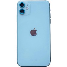 iPhone 11 Neon Fosforlu Kamera Lens - Mavi - BRF11559-6772
