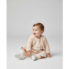 Müslin Elbise ve Triko Hırka 2'li Bebek Takımı