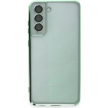 Samsung Galaxy S21 Fe Kılıf Lensli Silikon - Yeşil - BRF13026-3804