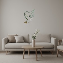 Romantik Kalp ve Yazı Tasarımlı  Duvar Aynalı Tablosu - BRF13984-8746