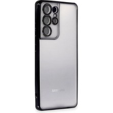 Samsung Galaxy S21 Ultra Kılıf Lensli Silikon - Siyah - BRF13780-6549