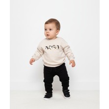 Penguen Desenli Erkek Bebek Sweatshirt ve Eşofman Alt Takımı