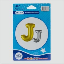 Sepetim Gümüş Renkli 40X100 Harfli Folyo Balon-J