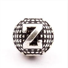 Sepetim 8 mm Metal Harf  Metal Tesbih Harfi -Z