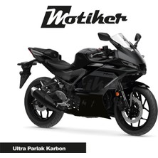 Yamaha YZF-R25 Sticker Alt Sakal Karbon 2019-2025 Uyumlu Sticker Etiket Modeli