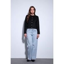 Antioch Siyah Yumuşak Dokulu Kadın Hırka