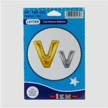 Sepetim Sarı Renkli 40X100 Harfli Folyo Balon-V