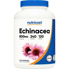 Nutricost Echinacea 800MG, 240 Capsules - Vegetarian Caps, Non Gmo, Gluten Free, 120 Servings