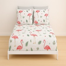 Desenli Çift Kişilik 160 x 200 Lastikli Çarşaf ve 2 Adet Yastık Kılıfı