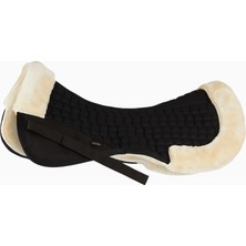 Sahte Kürk At Eyeri Pedi, Yumuşak Kapitoneli, Sahte Kürk Kenar & Velcro Bağlantı