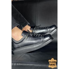 Deridün Yıldız Shoes MN257 - Dst Estrella Deri Erkek Ayakkabı Sıyah