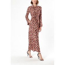 Leopar Düz Kesim Elbise 93832