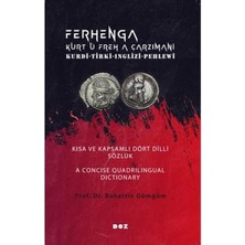 Ferhenga Kurt Ü Freh A Çarzimani   Kurdi   Tirki   Inglizi   Pehlewi